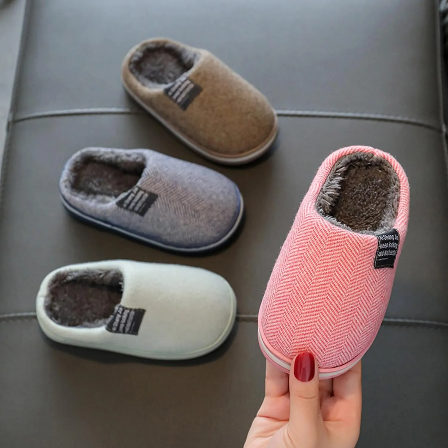 Anti-Slip Indoor Home Slippers for Girls and Boys Slip on Comfortable Soft Home Slippers Halloween Christmas Costume