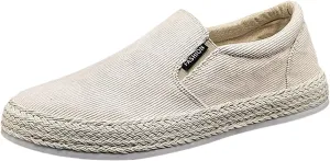 Canvas Men's Shoes Summer Thin Breathable Casual Flat Shoes No Laces Linen Casual Shoes Mens Loafer Shoes Size 14
