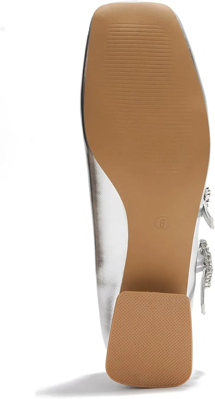 Cape Robbin Harri Metallic Leather Mary Jane Heels (Harri)
