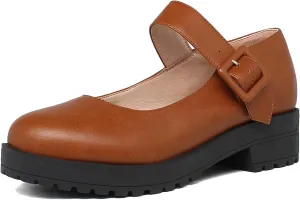 Caradise Womens Chunky Mary Janes Platform Cosplay Uniform Shoes