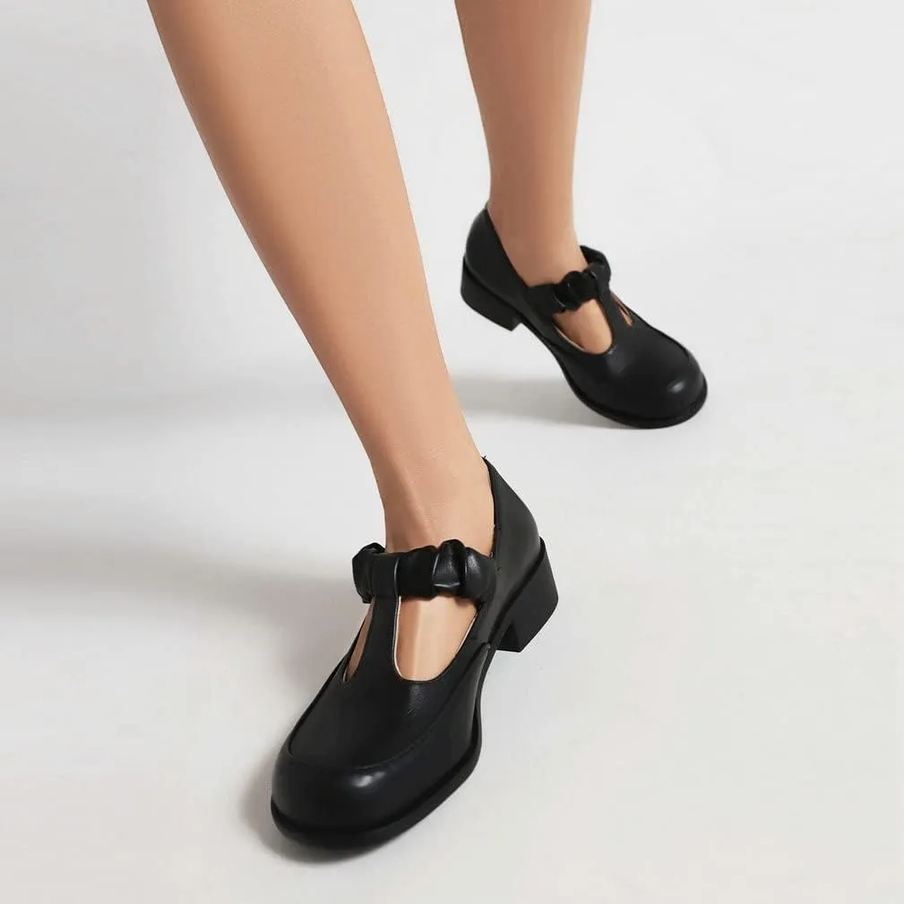 Caradise Womens Chunky Mary Janes Platform Cosplay Uniform Shoes