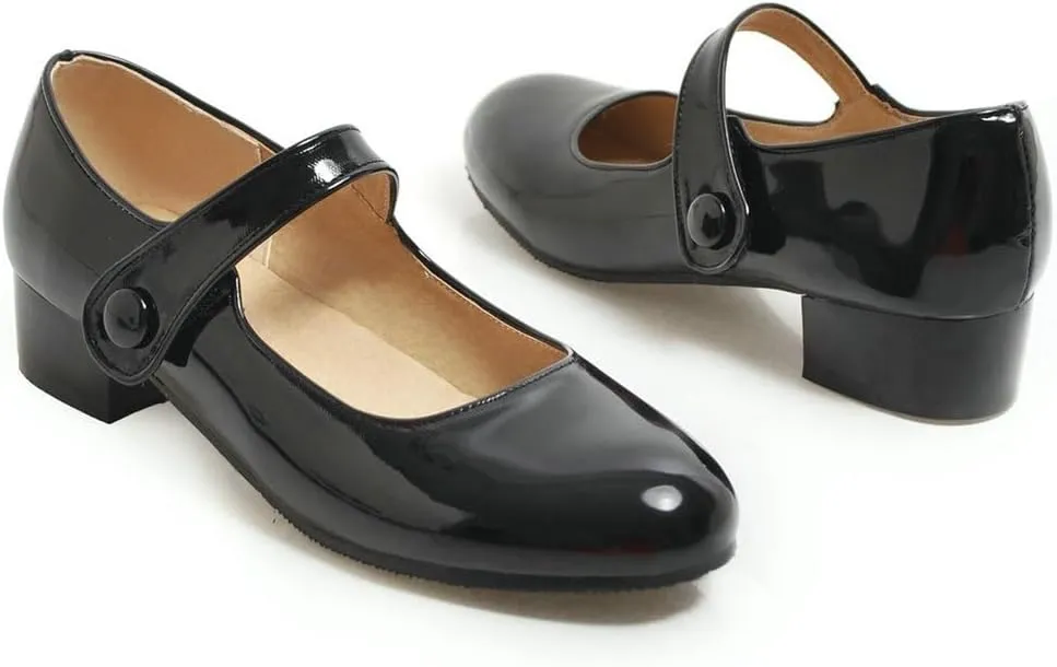 Caradise Womens Chunky Mary Janes Platform Cosplay Uniform Shoes