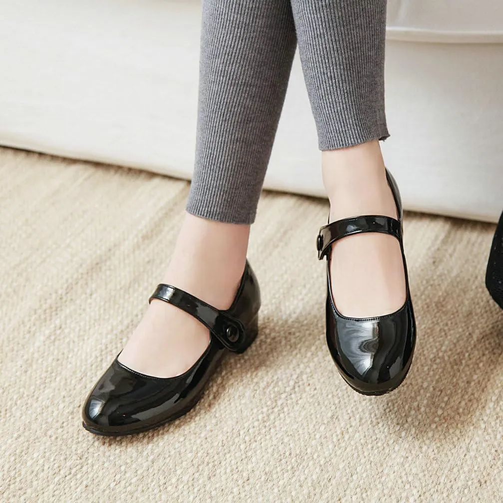 Caradise Womens Chunky Mary Janes Platform Cosplay Uniform Shoes