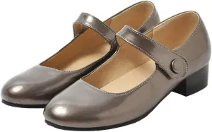 Caradise Womens Low Heel Chunky Mary Janes Uniform Dress Shoes