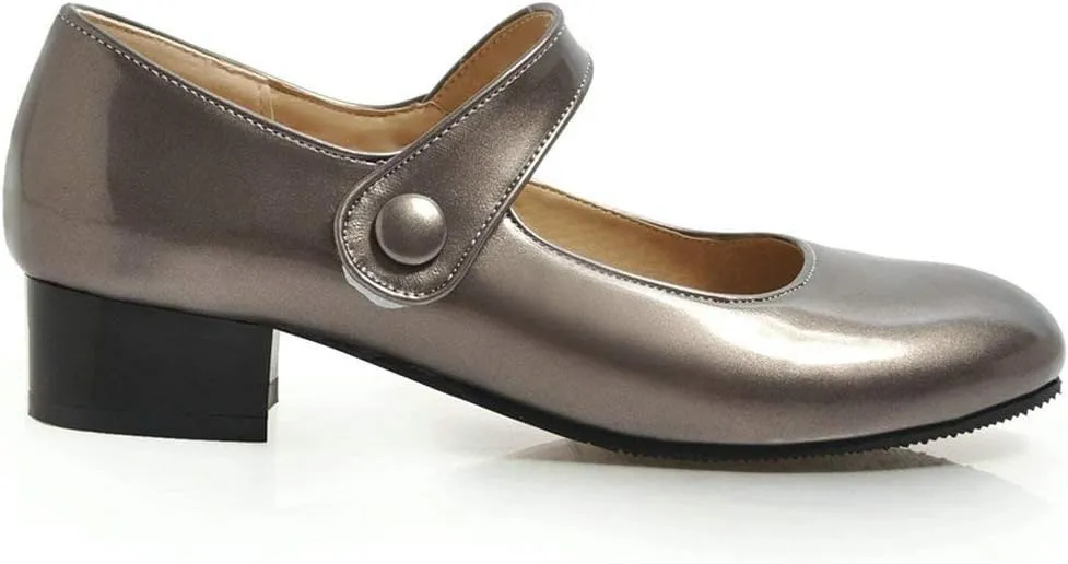 Caradise Womens Low Heel Chunky Mary Janes Uniform Dress Shoes