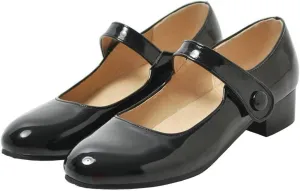 Caradise Womens Low Heel Chunky Mary Janes Uniform Dress Shoes
