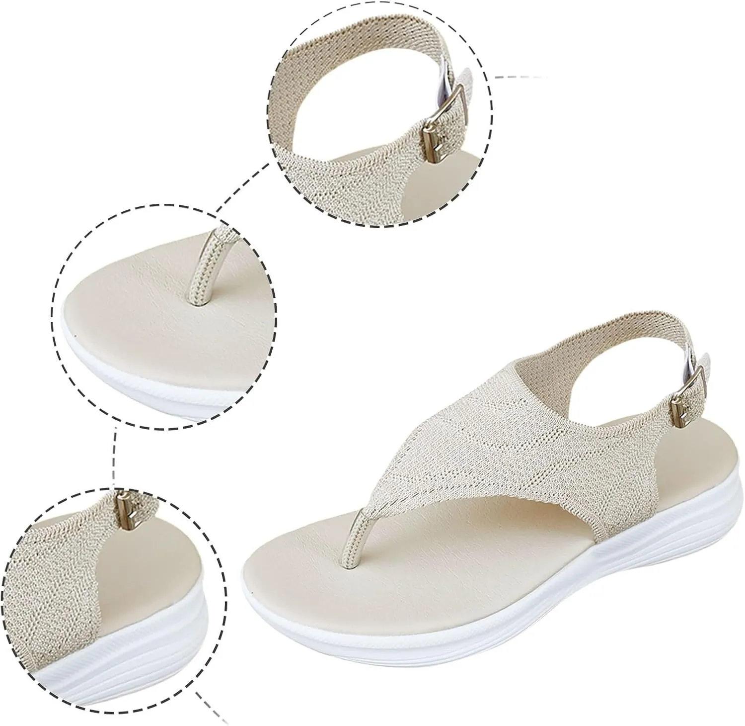 Comfortable Women's Sandals Suitable For Daily Leisure And Vacations With Thong Design Bling Slide Sandals Women