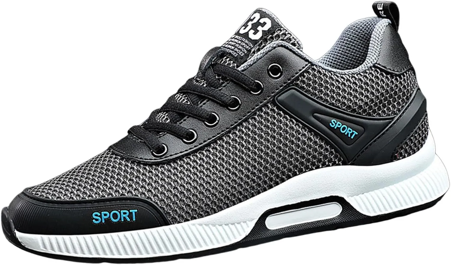 Couple Men's Elevator Shoes Men's Casual Mesh Trainers Lightweight Breathable Lace Up Sports Shoes with Hidden Lift Heel for Men Cm Shoes Sneaker for Men
