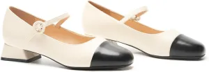C.Paravano Women's Mary Jane Pumps Low Block Heel Ankle Strap Round Toe - Comfortable Dress Shoes for Work,Party,Wedding, Formal Events & Casual Outfits