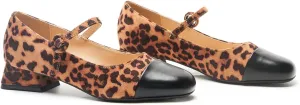C.Paravano Women's Mary Jane Pumps Low Block Heel Ankle Strap Round Toe - Comfortable Dress Shoes for Work,Party,Wedding, Formal Events & Casual Outfits
