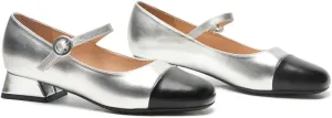 C.Paravano Women's Mary Jane Pumps Low Block Heel Ankle Strap Round Toe - Comfortable Dress Shoes for Work,Party,Wedding, Formal Events & Casual Outfits