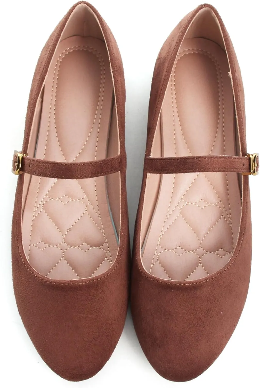 Dear Time Mary Jane Flats for Women Elegant Ballet Flats Strap Shoes Dressy Square Toe Flats Shoes