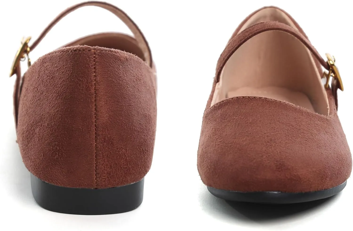 Dear Time Mary Jane Flats for Women Elegant Ballet Flats Strap Shoes Dressy Square Toe Flats Shoes