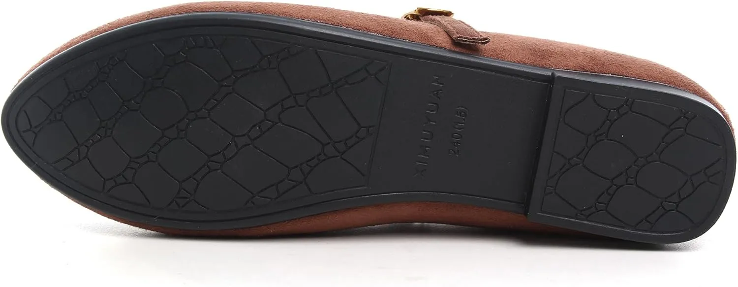 Dear Time Mary Jane Flats for Women Elegant Ballet Flats Strap Shoes Dressy Square Toe Flats Shoes