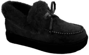 Lausiuoe Boots For Women Ankle Booties Winter Fuzzy Warm Fluffy House Shoes Silp On Comfortable Casual Loafers Slippers