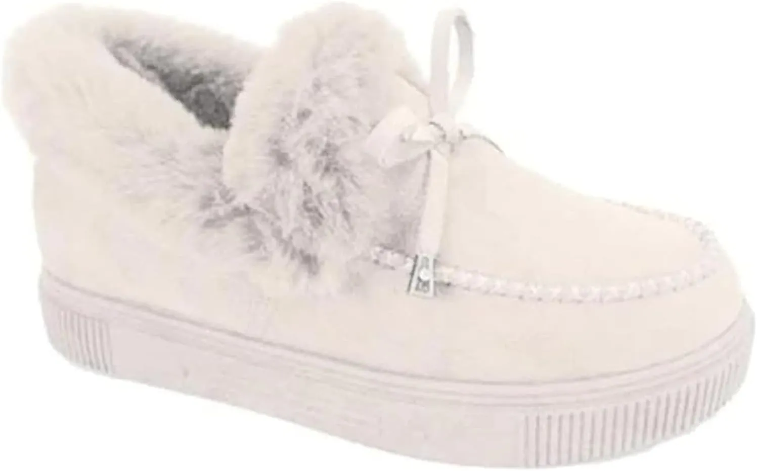 Lausiuoe Boots For Women Ankle Booties Winter Warm Snow Fuzzy Flat Loafers Cute Silp On Comfortable Casual Walking Shoes