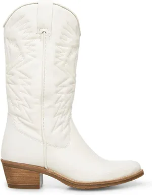 Lausiuoe Cowboy Boots For Women Mid Calf Cowgirl Western Boots Embroidery Low Heel Knee High Fashion Chunky Booties