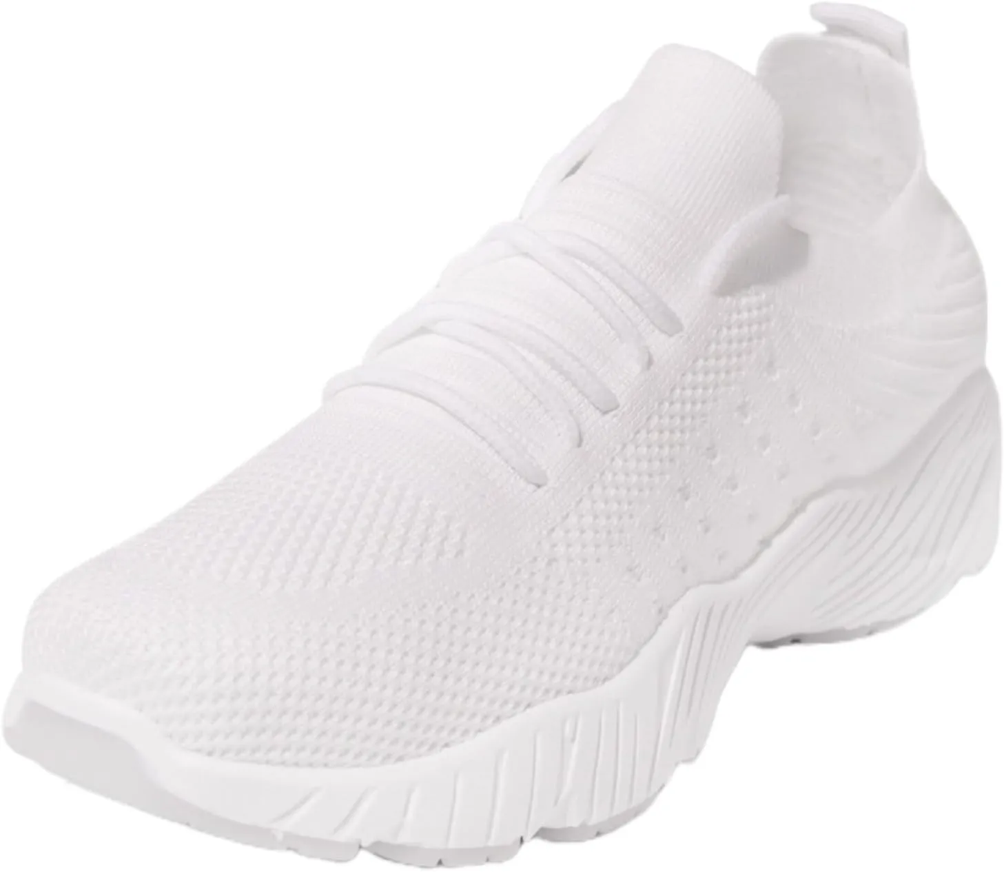 Lausiuoe Running Shoes For Women Arch Support Slip-on Walking Shoes Slip Resistant Breathable Workout Fashion Sneakers