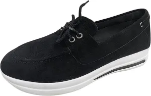 Lausiuoe Sneakers For Women Platform Slip On Comfortable Casual Fashion Walking Shoes Classic Lightweight Canvas Flat Loafers