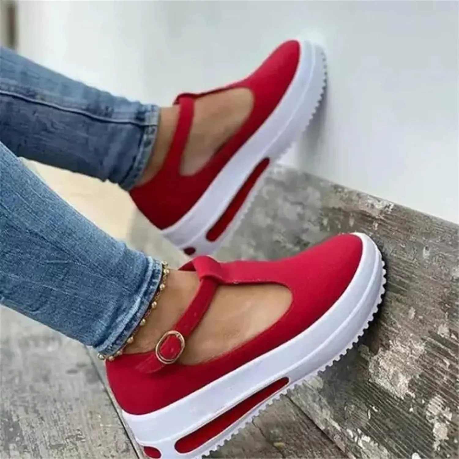 Lausiuoe Sneakers For Women Platform Slip On Low Top Canvas Shoes Casual Fashion Lightweight Comfortable Walking Flat Loafers