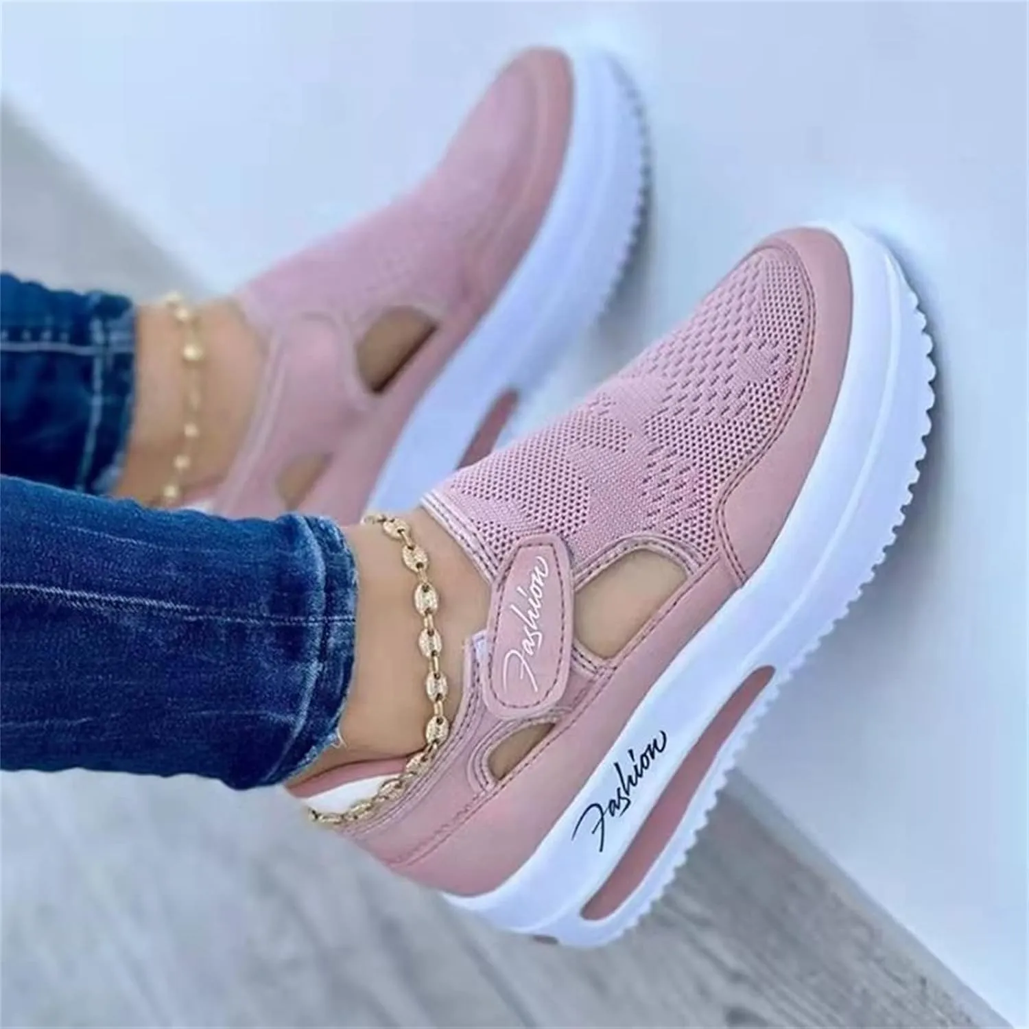 Lausiuoe Sneakers For Women Slip On Fashion Canvas Shoes Lightweight Non-Slip Classic Casual Comfortable Walking Flat Loafers