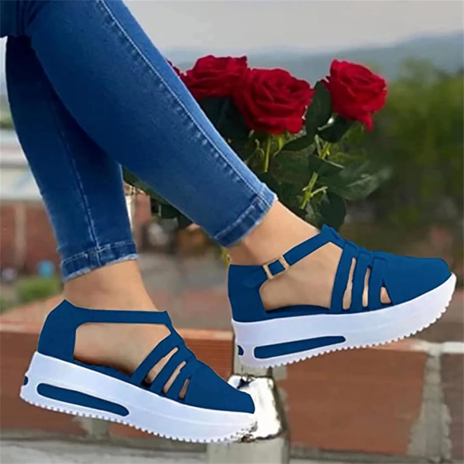 Lausiuoe Womens Shoes Sneakers Slip Ons Fashion Canvas Shoes Non-Slip Classic Casual Low Top Comfortable Walking Flat Loafers