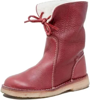 Lausiuoe Womens Winter Boots With Fur Lined Snow Fuzzy Ankle Booties Fashion Slip On Warm House Shoes Loafers Slippers