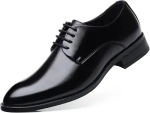 Men's Business Oxfords Formal Dress Shoes Classic Lace-ups Office Wedding Party Shoes
