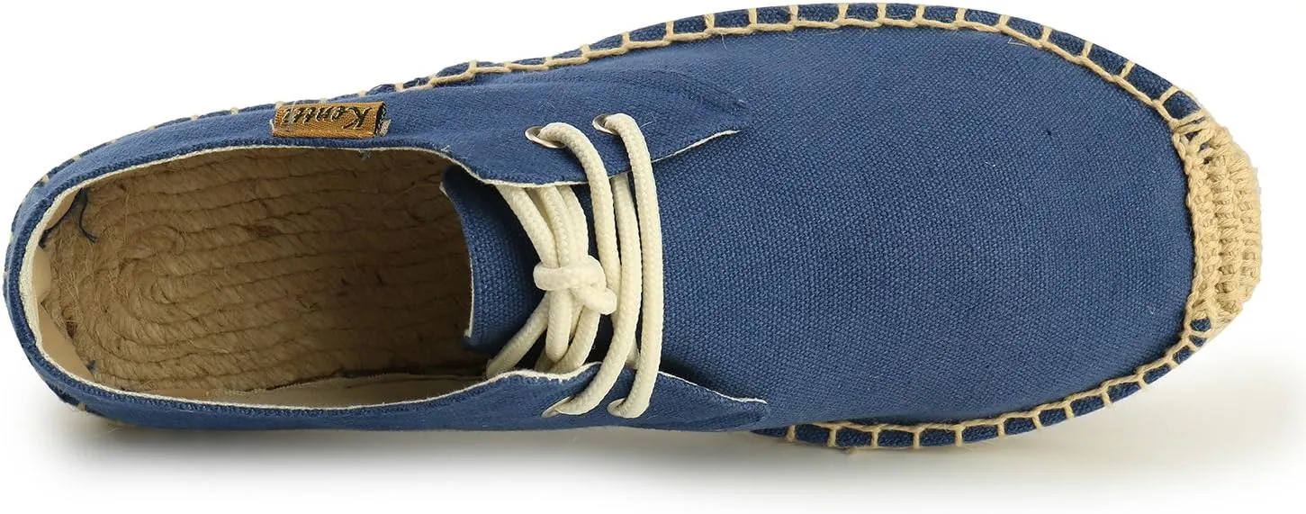 Men's Classic Lace Up Canvas Espadrilles