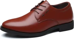 Men's Dress Lace Up Oxfords Shoes Formal Business Derby Shoes for Evening Uniform Wedding Party Work Office