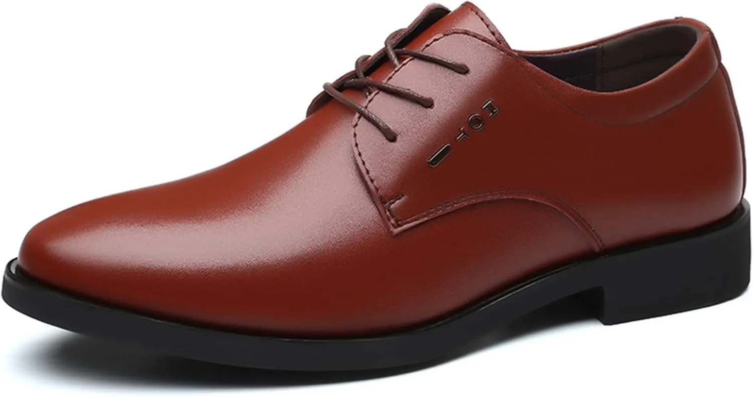 Men's Dress Lace Up Oxfords Shoes Formal Business Derby Shoes for Evening Uniform Wedding Party Work Office