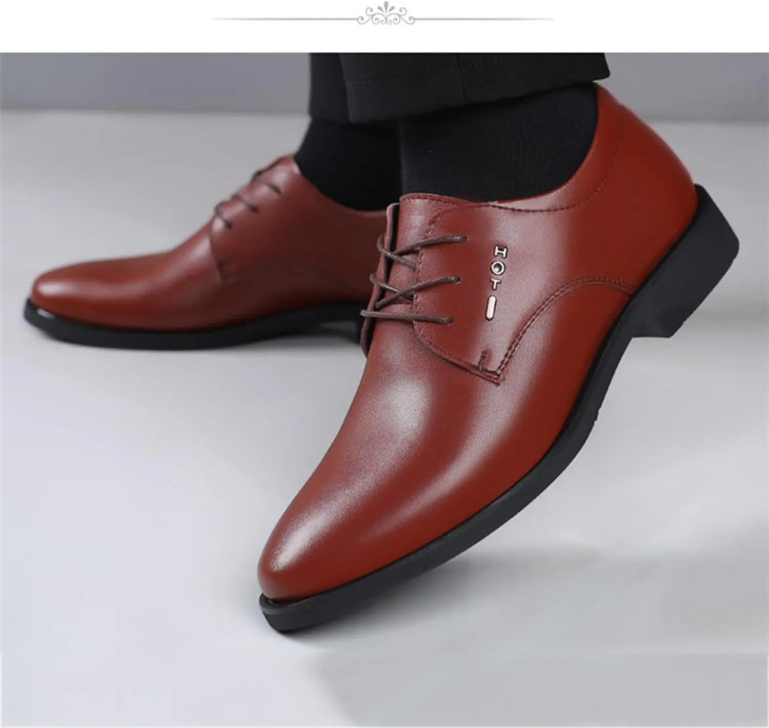 Men's Dress Lace Up Oxfords Shoes Formal Business Derby Shoes for Evening Uniform Wedding Party Work Office
