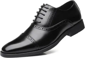 Men's Oxford Dress Shoes Lace-up Brogues Derbys Formal Business Shoes Suit Tuxedo Shoes for Men