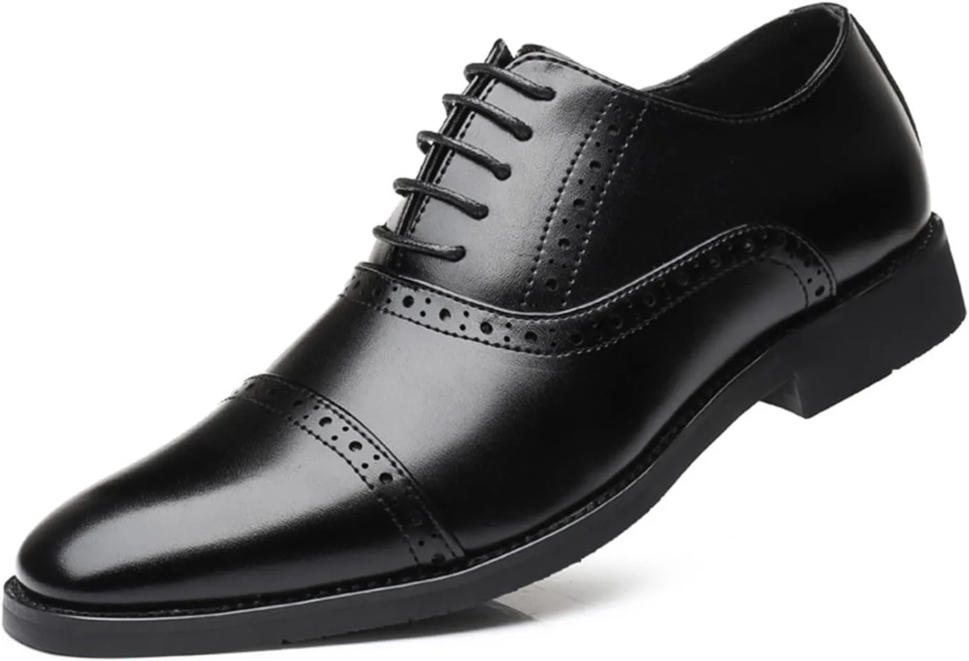 Men's Oxford Dress Shoes Lace-up Brogues Derbys Formal Business Shoes Suit Tuxedo Shoes for Men