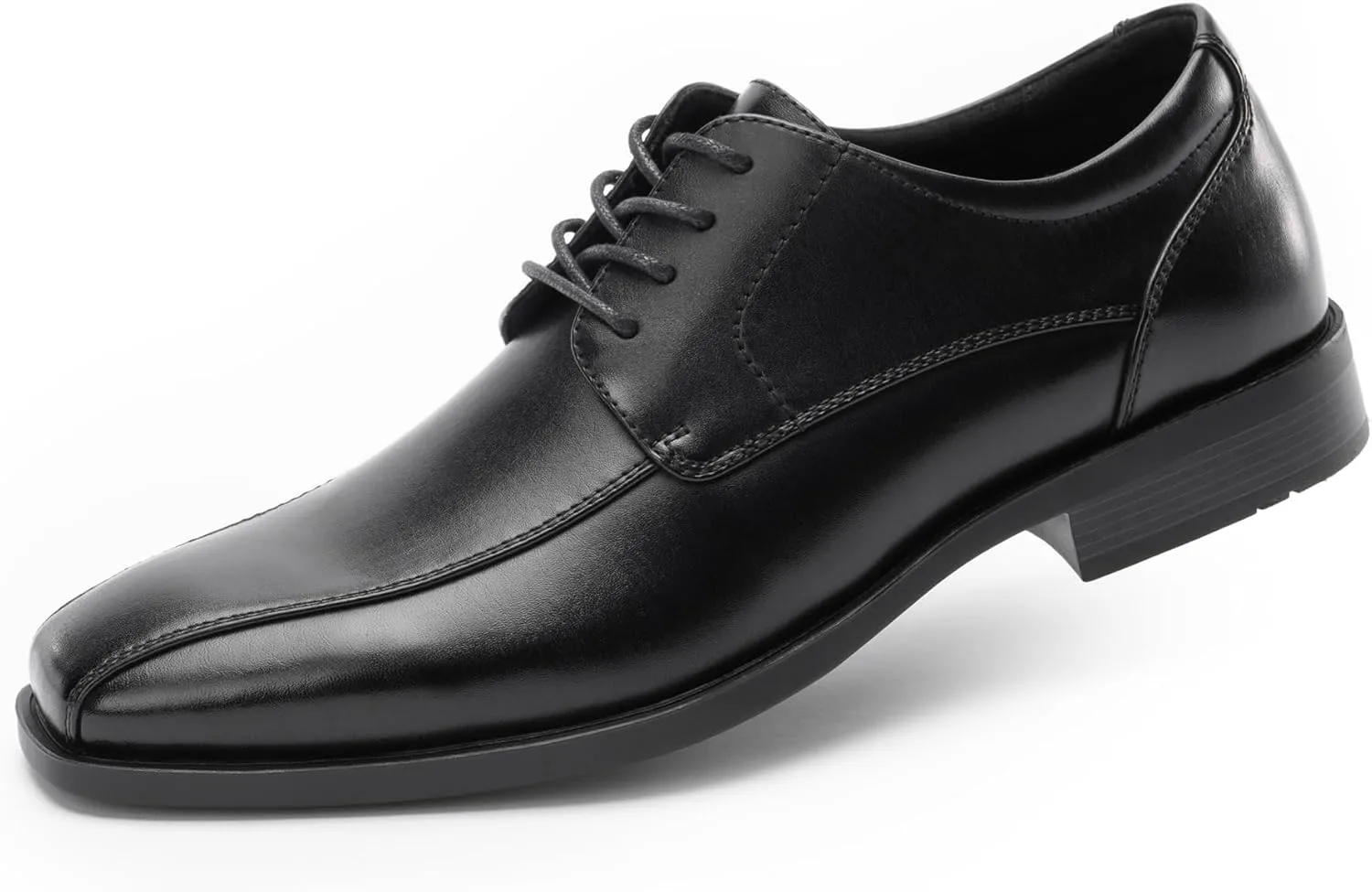 Mens Oxfords Classic Lace ups, Square Toe, Fabric Lining, Heel Pad Design, Tilden Style for Work and Formal Dressing