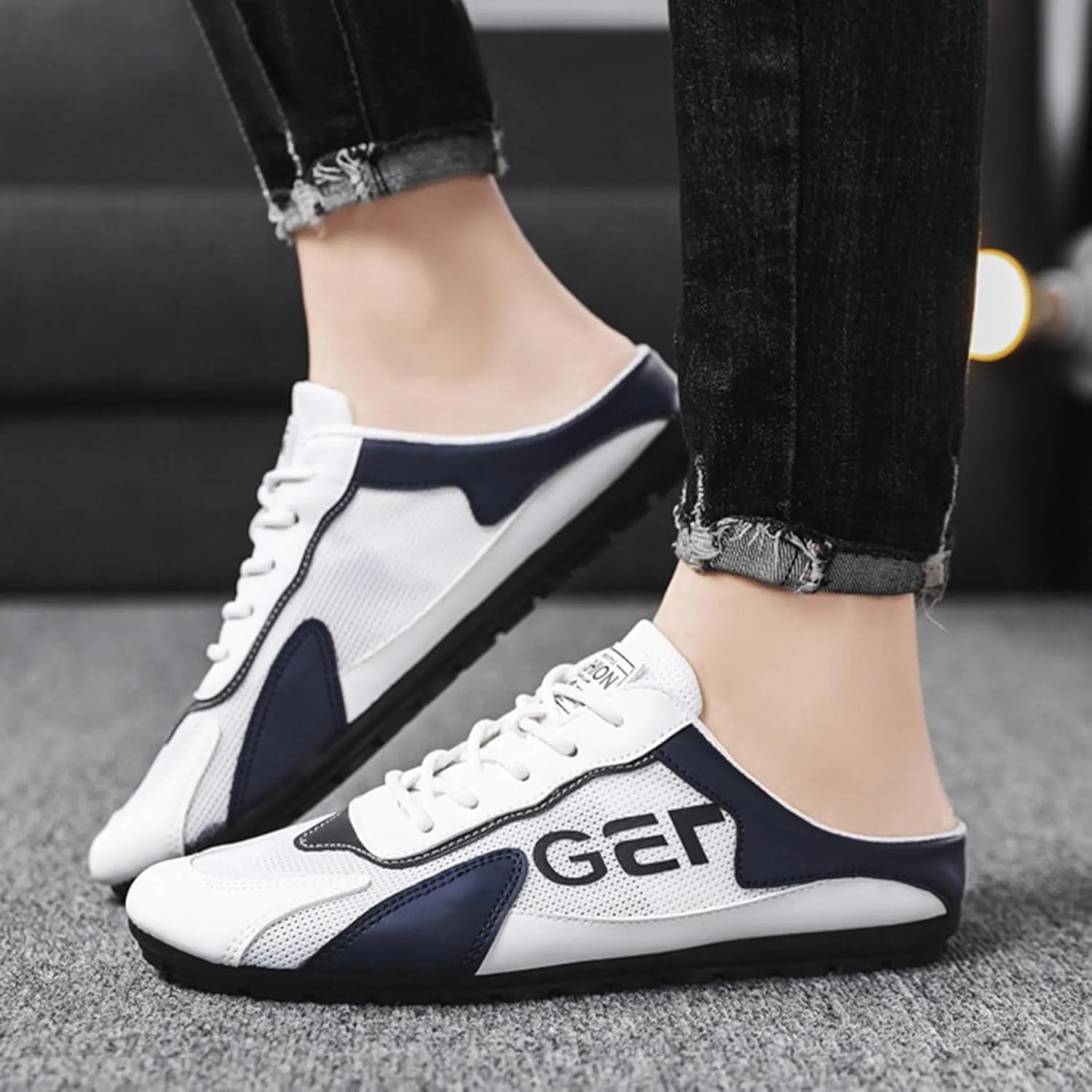 Mens Shoes Casual Low Top Outdoor Summer and Autumn Lightweight Street Shoes