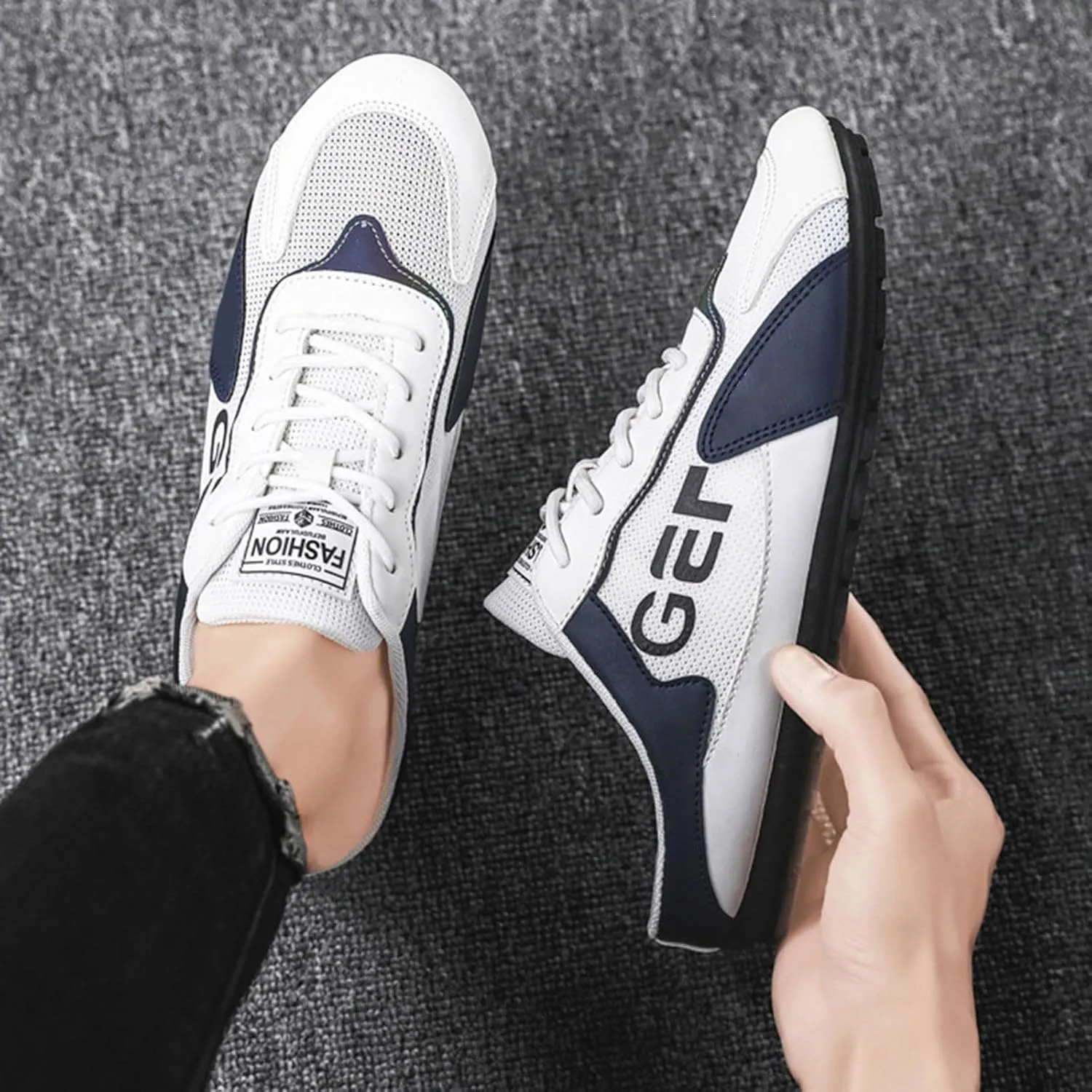Mens Shoes Casual Low Top Outdoor Summer and Autumn Lightweight Street Shoes