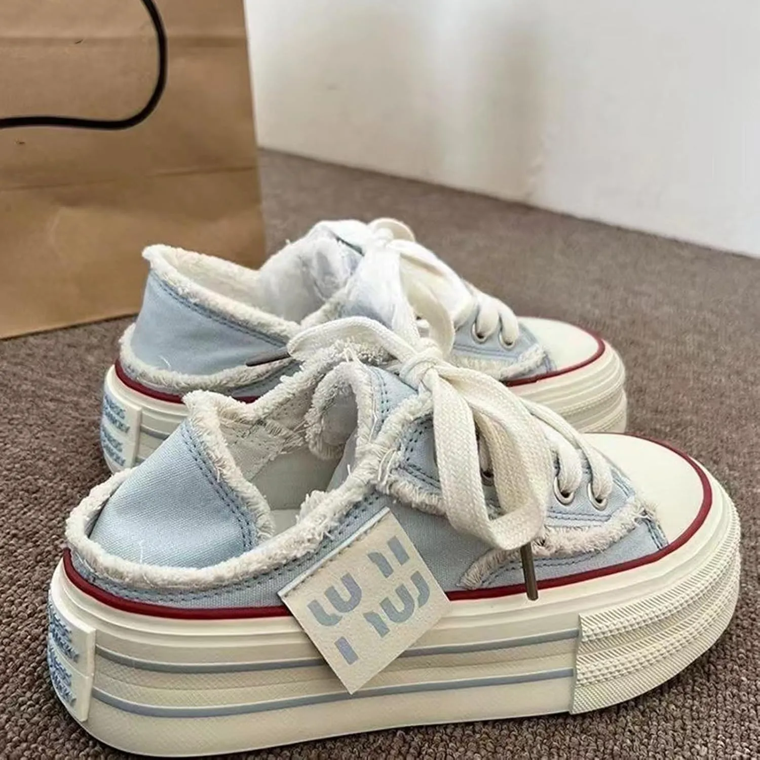 Mule Sneakers for Women 2025,Womens Canvas Mules Sneakers Platform Slip on and Pull on Two-wear Shoes,Mule Backless Holiday Shoes,Mule Sneakers for Women Wide Width