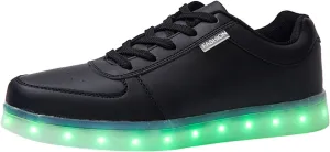 New Colorful LED Luminous Shoes Korean Version Couple USB Charging Sports Board Shoes Low Top Gold Silver Sports Shoes Charged Shoe