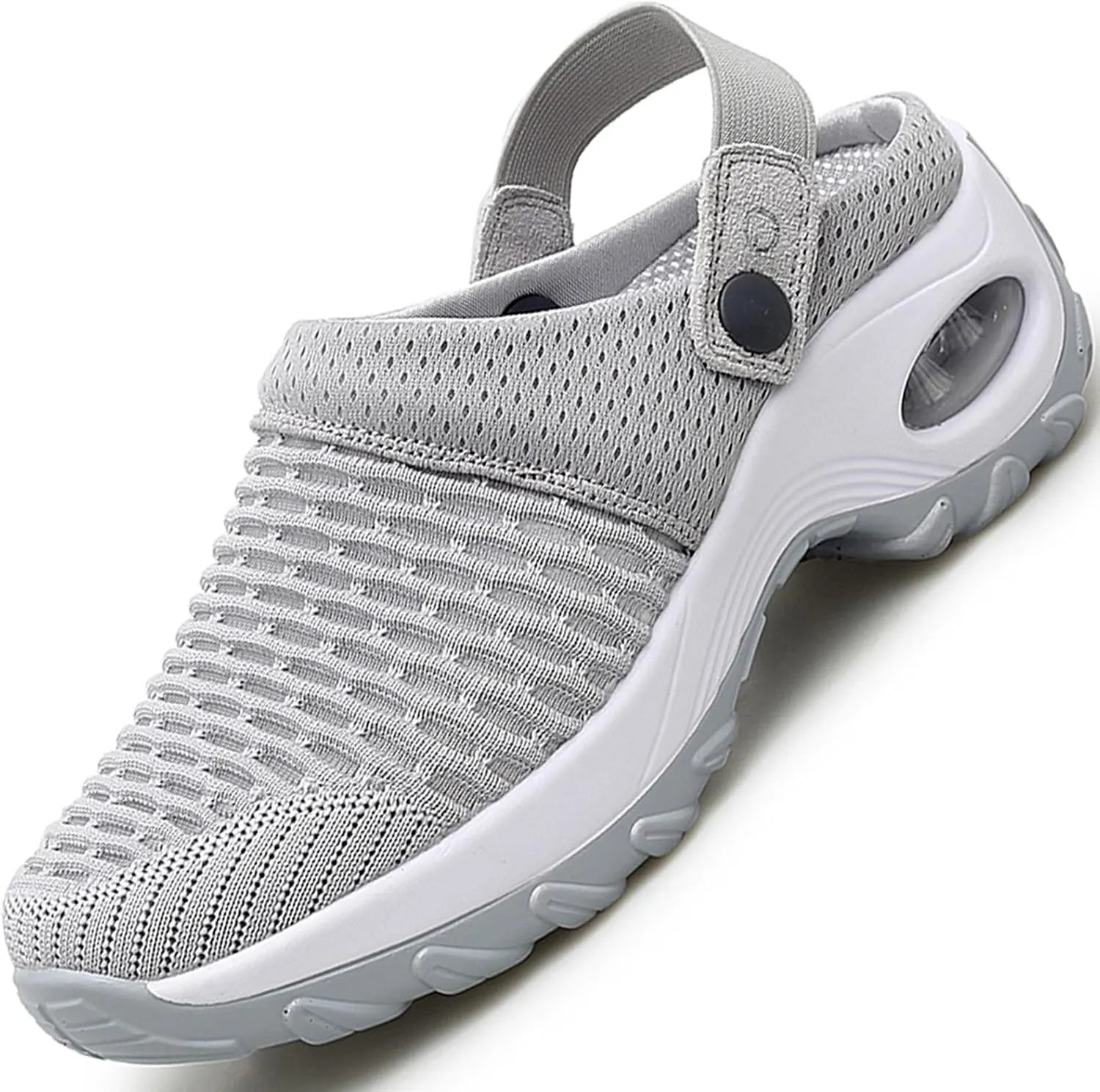 Orthopedic Air Cushion Platform Mesh Mules Clogs for Women – Lightweight Summer Walking Sandals, Breathable Slip-Ons, Anti-Skid Beach Shoes, and Outdoor Slippers
