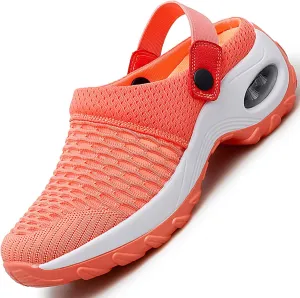 Orthopedic Air Cushion Platform Mesh Mules Clogs for Women – Lightweight Summer Walking Sandals, Breathable Slip-Ons, Anti-Skid Beach Shoes, and Outdoor Slippers