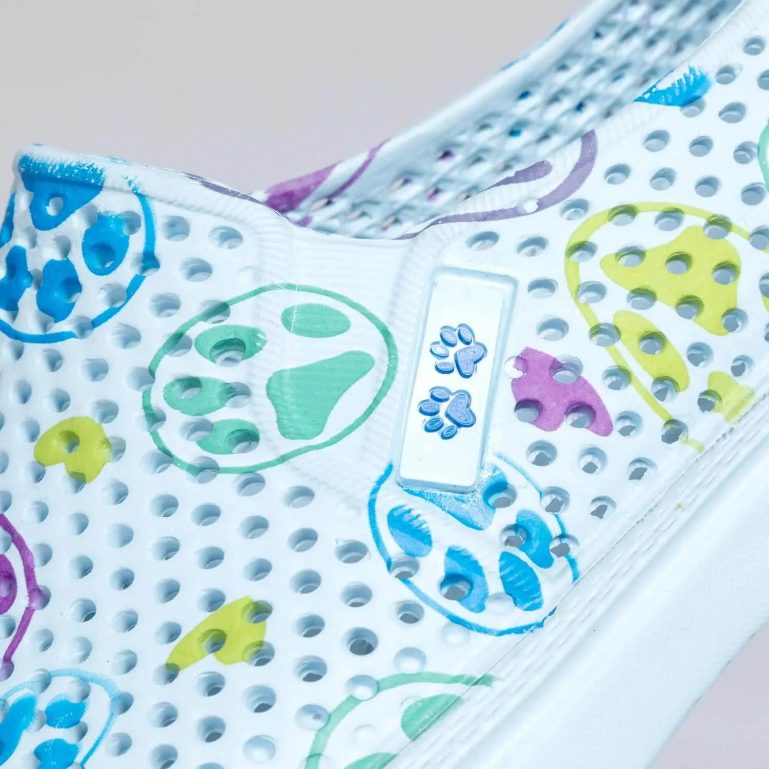 Paw Print Lightweight Slip On Shoes Quick Dry Ultra Light EVA Water Friendly Animal Print Casual Footwear for Women