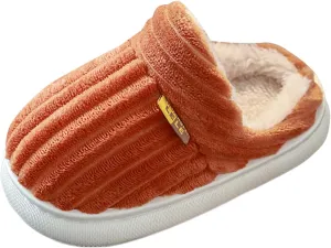 Plush Warm Slippers for Girls Boys Kids Toddlers Soft Plush House Shoes Indoor Outdoor Slippers Fuzzy Bedroom Shoes