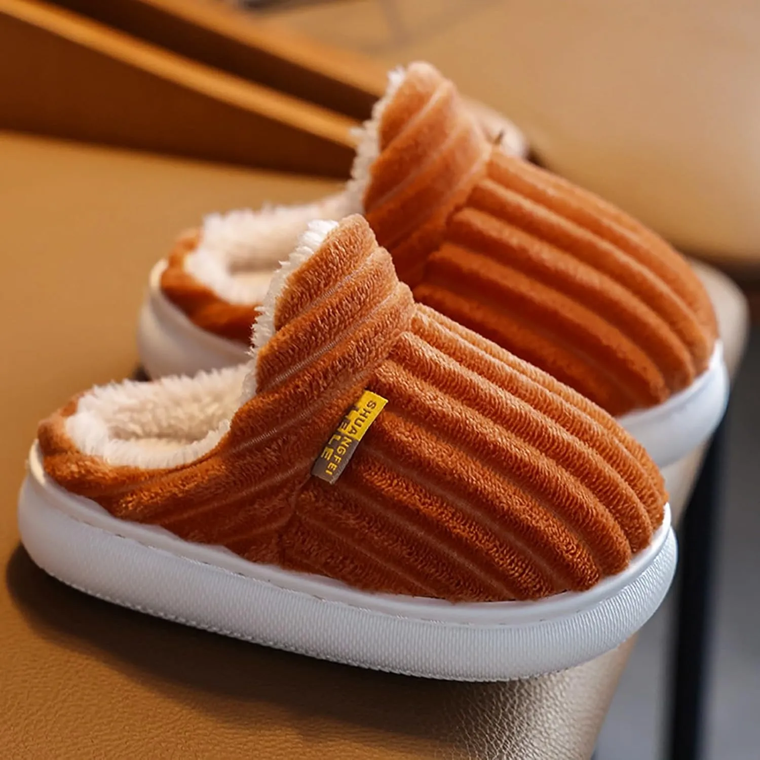 Plush Warm Slippers for Girls Boys Kids Toddlers Soft Plush House Shoes Indoor Outdoor Slippers Fuzzy Bedroom Shoes