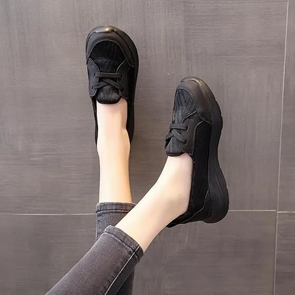 Sneakers for Women Walking Shoes Comfortable Breathable Mesh Tennis Slip On Arch Support Lightweight Non-Slip Loafers & Slip-Ons Flats Orthopedic Casual Boat Shoe for Work