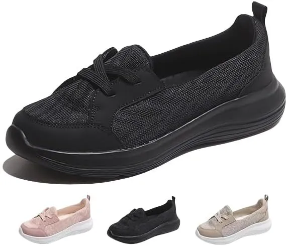Sneakers for Women Walking Shoes Comfortable Breathable Mesh Tennis Slip On Arch Support Lightweight Non-Slip Loafers & Slip-Ons Flats Orthopedic Casual Boat Shoe for Work