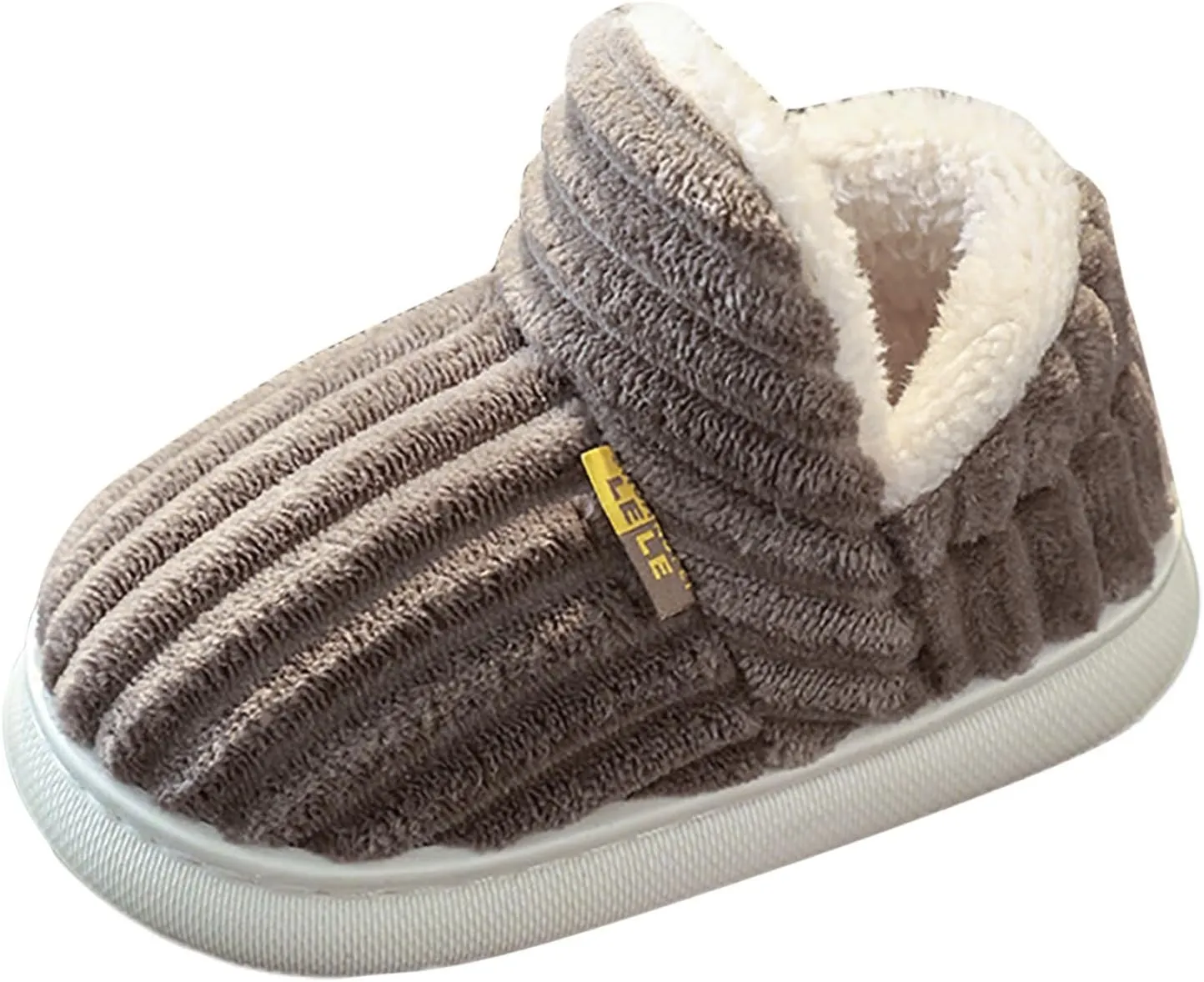 Toddler Kids Plush Slippers Boys Girls Fuzzy Plush Fleece Slippers with Soft Anti-Skid Sole Slipper Slip-On Shoes