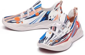 UIN Women's Fashion Sneakers Lightweight Walking Casual Slip Ons Comfortable Art Painted Athletic Travel Shoes
