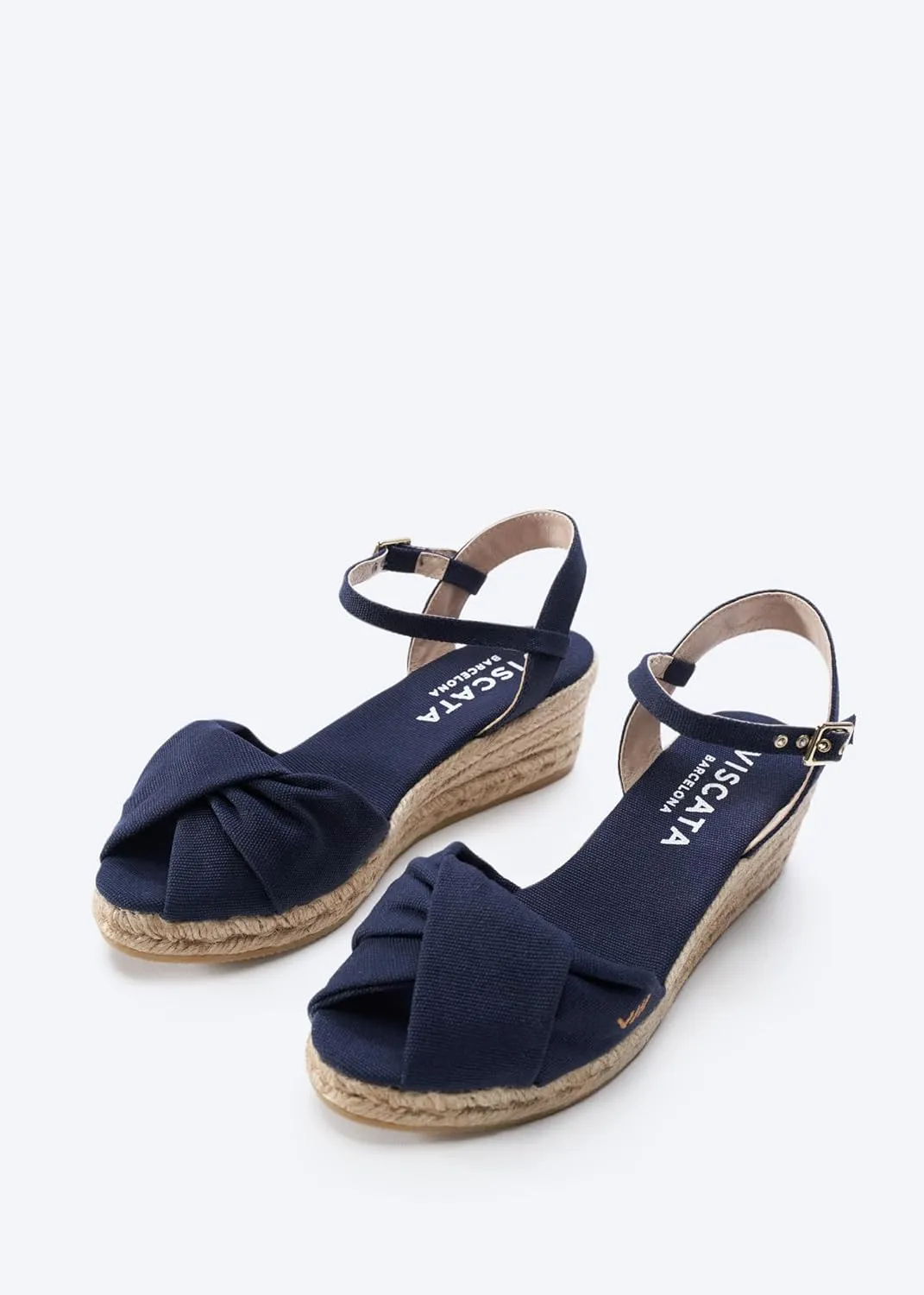 VISCATA Farella Canvas Espadrille Sandal Wedges, Comfort and Style for Every Occasion, Size 6-12