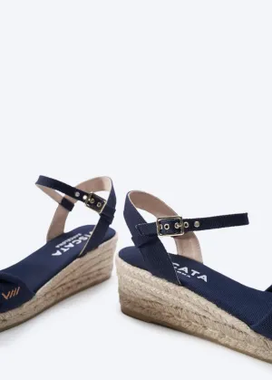VISCATA Farella Canvas Espadrille Sandal Wedges, Comfort and Style for Every Occasion, Size 6-12